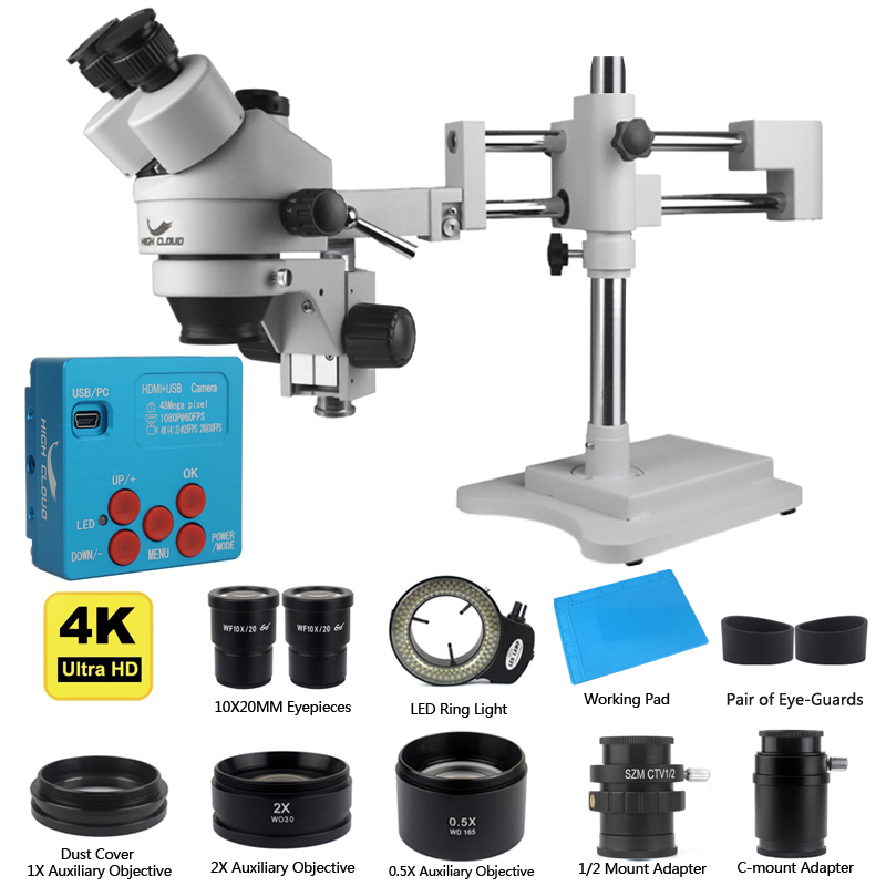 Kamera Industri HDMI USB 48MP  - Simul-Focal Industrial Microscope 4K Hdmi ulasan dan harga